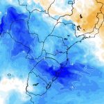 Massa de ar frio ingressa neste começo de semana
