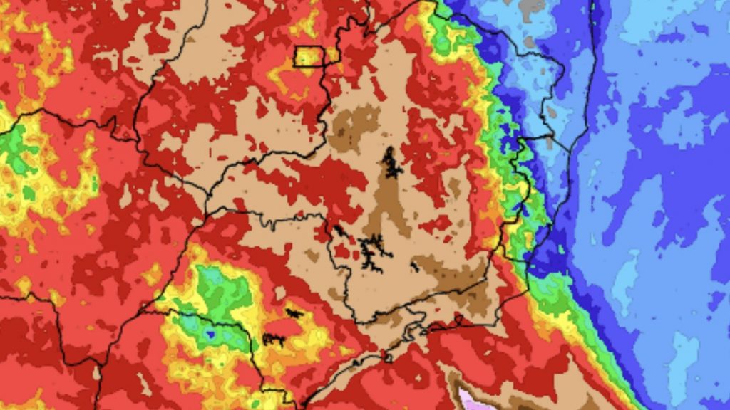 Previsão do tempo – Tendência de chuva para sete dias
