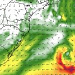Ciclone Oquira pode se formar na costa do Sul do Brasil