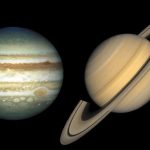 Jupiter e Saturno em conjunção hoje à noite