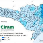 Chuva do fim de semana foi mal distribuída em Santa Catarina