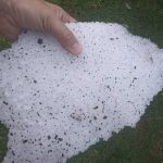 Granizo destrói lavouras em cidade da Serra Gaúcha