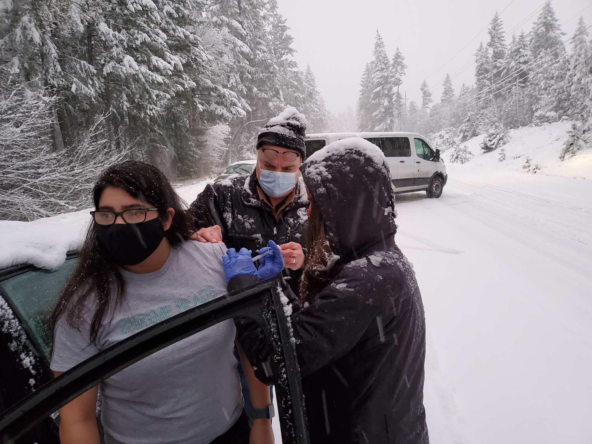 A neve trouxe a vacina A curiosa história de seis imunizados no estado do Oregon