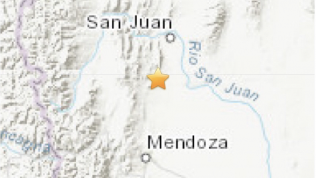 Forte terremoto sacode a Argentina