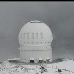 Neve branqueia no Havaí