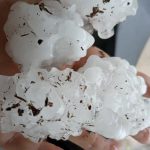 Granizo grande no Sul gaúcho