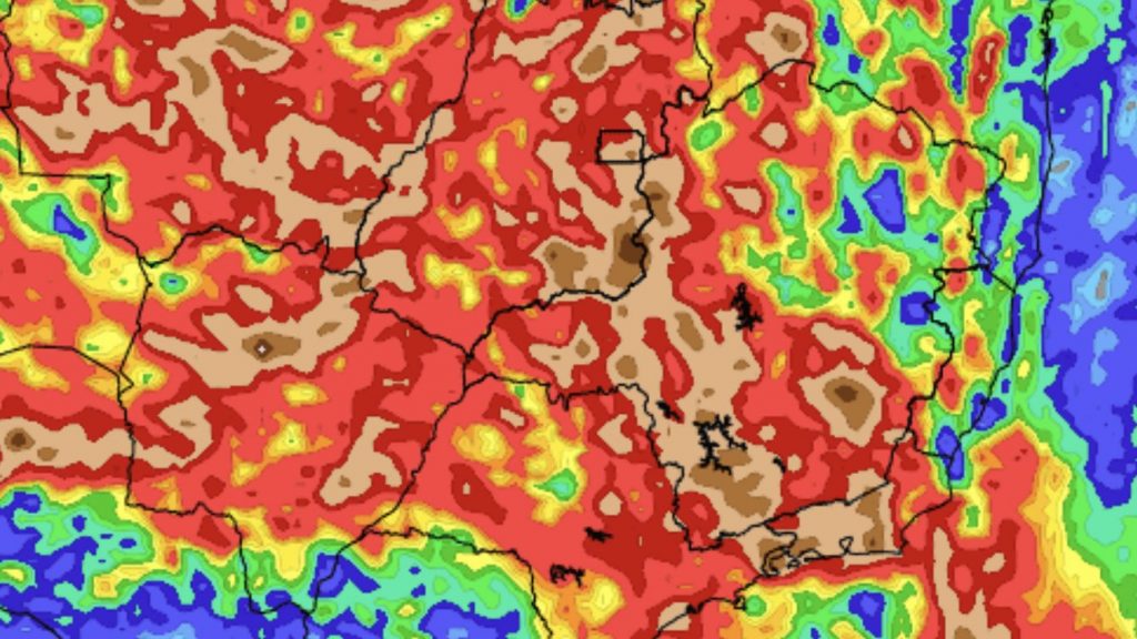 Previsão do tempo – Tendência de chuva para sete dias