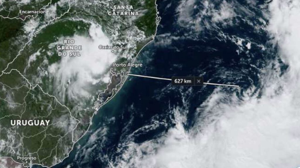 Depressão subtropical se forma na costa gaúcha