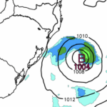 Baixa pressão na costa trará instabilidade