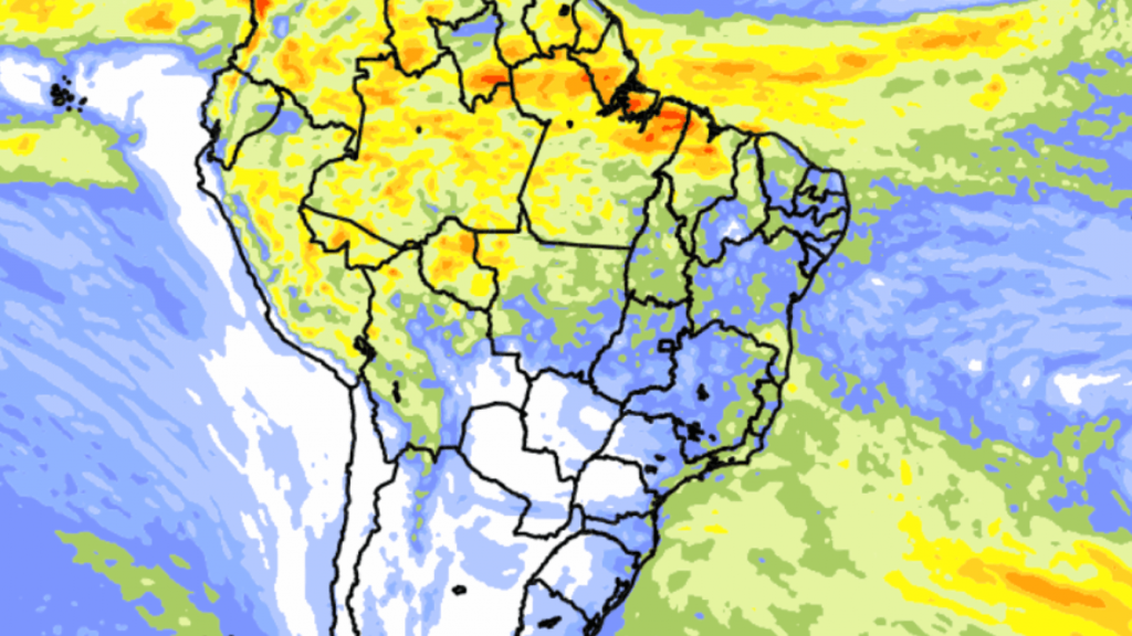Previsão do tempo Brasil – Tendência de chuva para dez dias