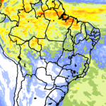 Previsão do tempo Brasil – Tendência de chuva para dez dias