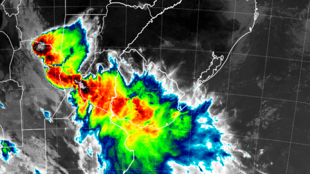 Chuva e temporais avançam da Argentina para o Sul do Brasil