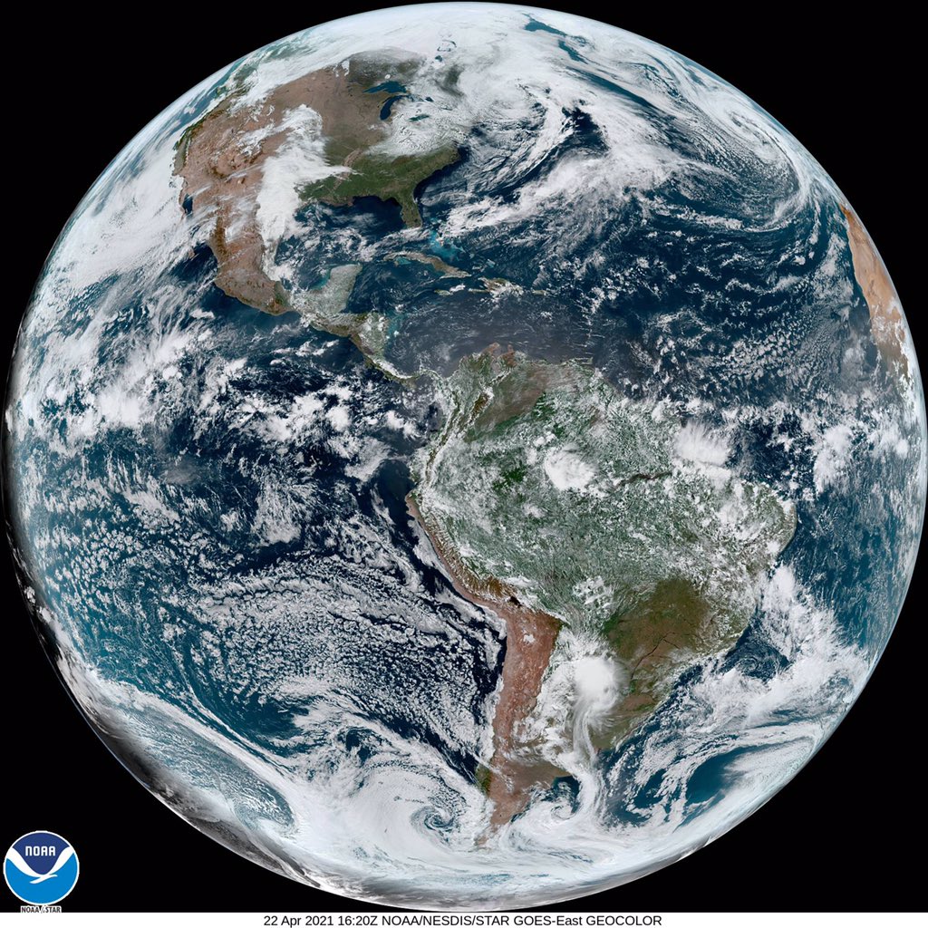 <span class="entry-title-primary">O retrato da Terra no Dia da Terra</span> <h2 class="entry-subtitle">Imagem de satélite do começo da tarde de hoje mostra como está o nosso hemisfério do planeta no Dia da Terra de 2021 </h2>