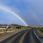 Geada e arco-íris formam rara combinação no Norte gaúcho
