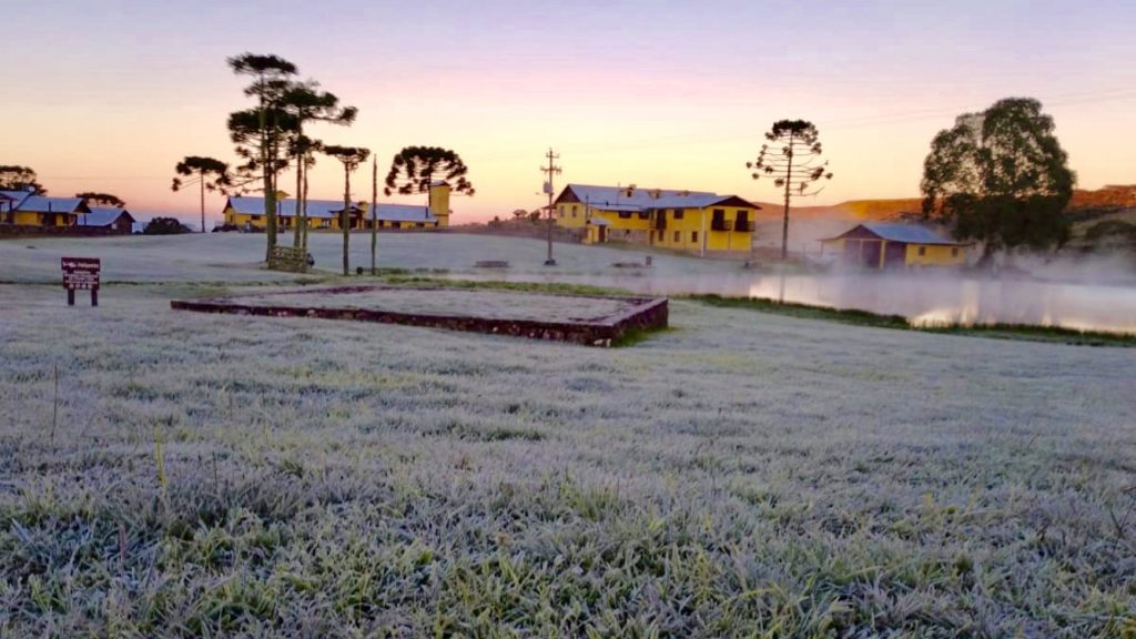 Frio de 3,3°C abaixo de zero no Rio Grande do Sul