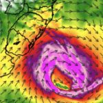 Ciclone extratropical trará rajadas de vento forte