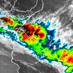 Frente fria chega com chuva e temporais