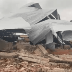 Temporal destrutivo na fronteira