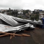 Temporais causam estragos em Santa Catarina e no Paraná