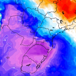 Primeira forte massa de ar polar do ano no Brasil na virada do mês