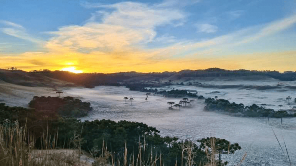 Frio com geada de hoje é só o começo de período gelado