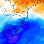 Nova massa de ar frio ingressa entre hoje e amanhã