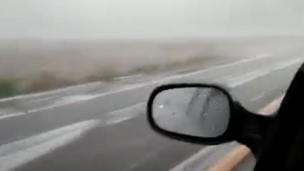 Temporal de granizo atinge o Noroeste gaúcho