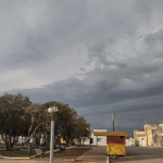 Chuva avança com vento