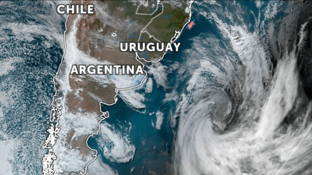 Ciclone, jato de baixos níveis, frente quente, frente fria e ar polar