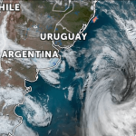 Ciclone, jato de baixos níveis, frente quente, frente fria e ar polar