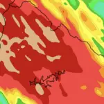 Uruguai tem risco de tempo severo e muita chuva