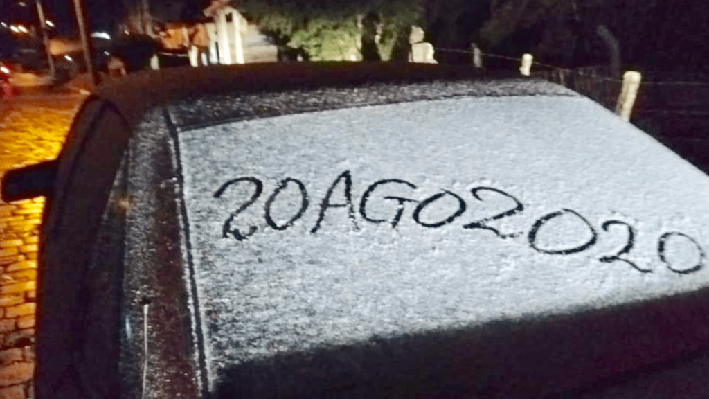 Veja as últimas projeções de neve para o Sul do Brasil