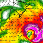 Ciclone extratropical traz risco de vento forte a intenso