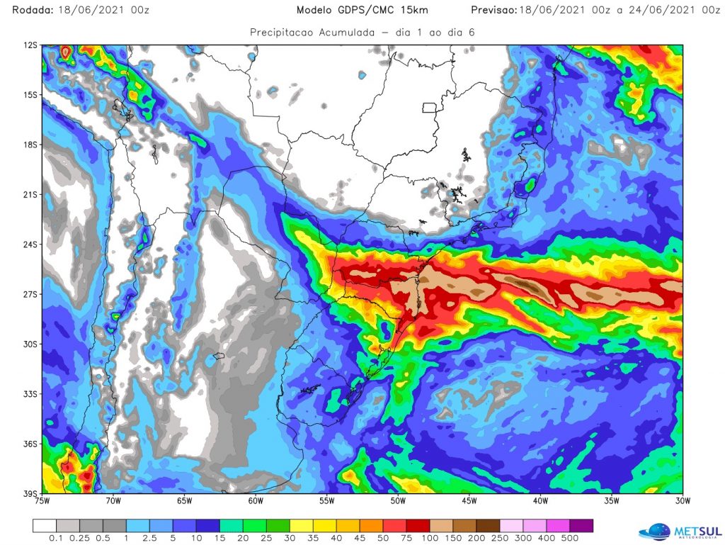 Chuva poderá atingir todas as regiões do país