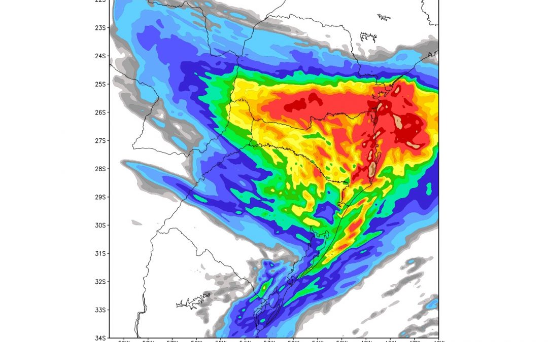 Sábado pode ter chuva forte e temporais isolados no Sul Chuva poderá acumular 100 mm em alguns pontos