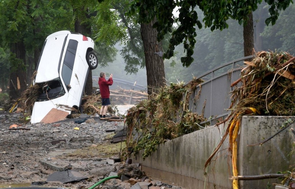 Maior chuva em um século na Alemanha