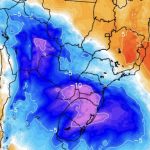 Forte massa de ar polar derrubará a temperatura no Brasil