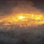 Satélite registra incêndio em pleno oceano no Golfo do México