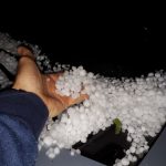Temporais causam estragos antes da onda de frio