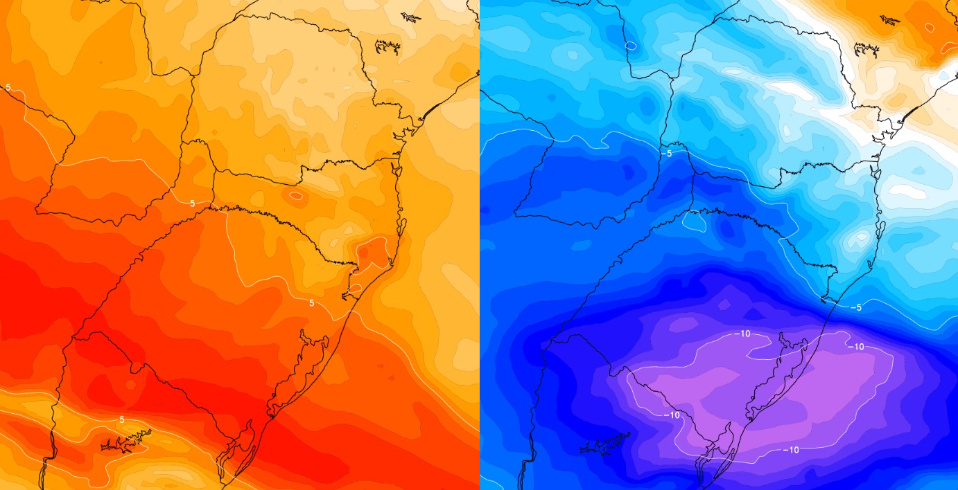 <span class="entry-title-primary">Semana de choque térmico vai do calor ao frio</span> <h2 class="entry-subtitle">Semana começa sob temperatura muito alta para esta época do ano e terminará com uma massa de ar frio </h2>