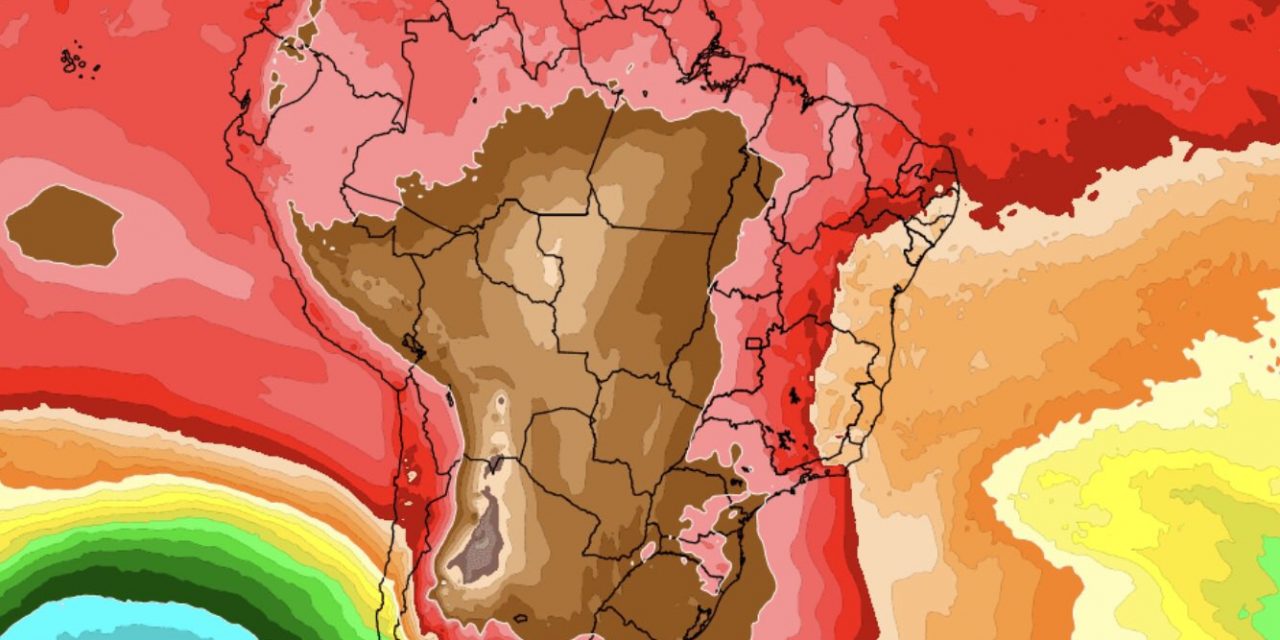 <span class="entry-title-primary">Enorme massa de ar quente cobrirá Brasil de Sul a Norte</span> <h2 class="entry-subtitle">Vários estados do Sul, Centro-Oeste e do Sudeste terão calor intenso com máximas de 35°C a 40°C </h2>