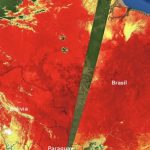 Imagem mostra o calor que castiga o Brasil
