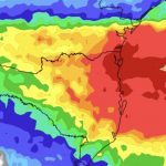Episódio de chuva volumosa no Sul do Brasil