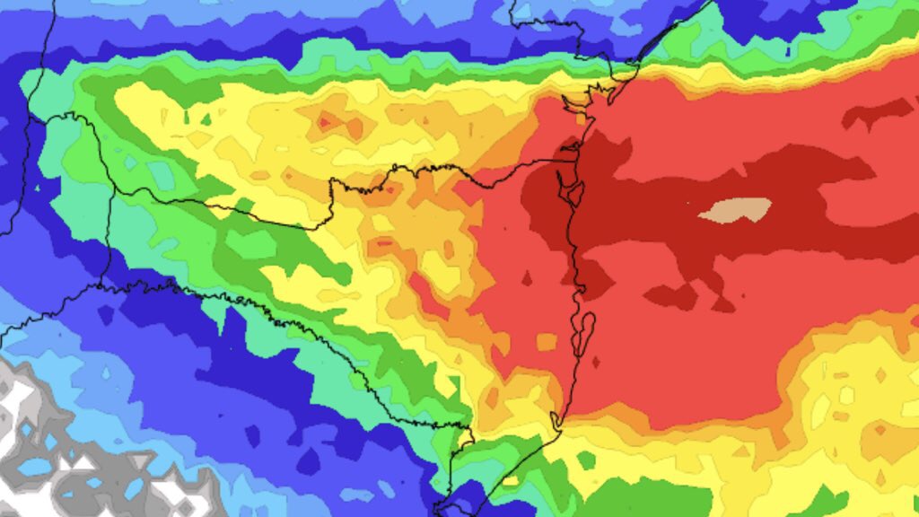 <span class="entry-title-primary">Episódio de chuva volumosa no Sul do Brasil</span> <h2 class="entry-subtitle">Volumes altos de chuva são esperados nos próximos dias entre parte de Santa Catarina e do Paraná com os maiores acumulados no Nordeste Catarinense </h2>
