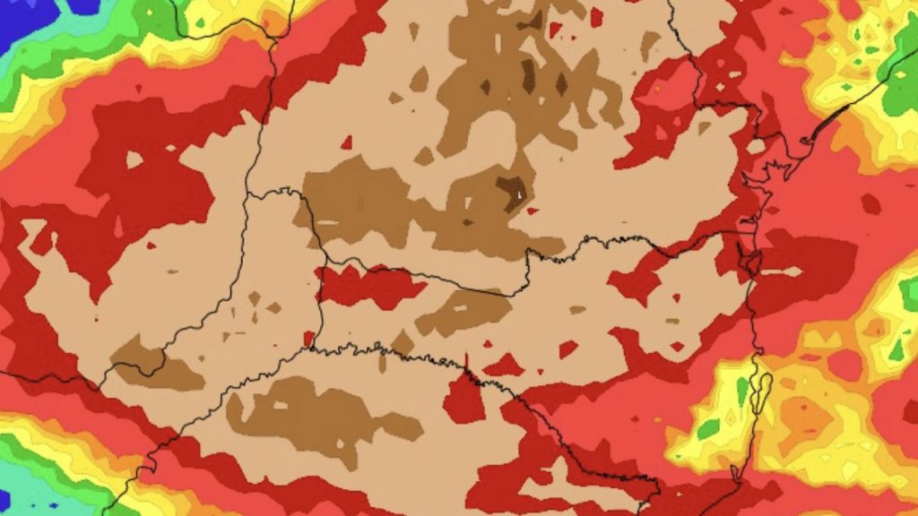Modelos aumentam muito a chuva dos próximos dias no Sul do Brasil