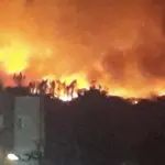 Grande incêndio assusta Uberlândia