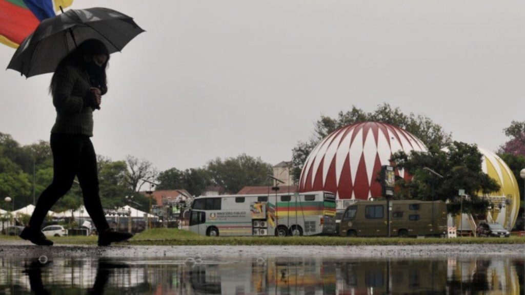 Chuva já supera 100 mm em parte do Rio Grande do Sul