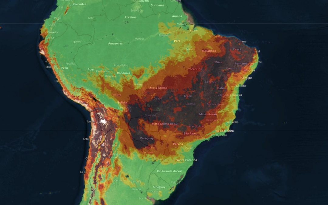 Previsão – 7 de setembro muito quente e de fogo no Brasil Feriado pode ser o dia mais quente até agora no ano em pontos do Planalto Central e risco de incêndios será muito elevado a extremo