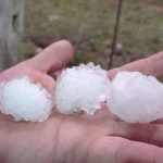 Granizo grande atinge Argentina e Uruguai