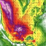 Vento Norte acima de 100 km/h e calor de quase 40ºC no Sul do Brasil